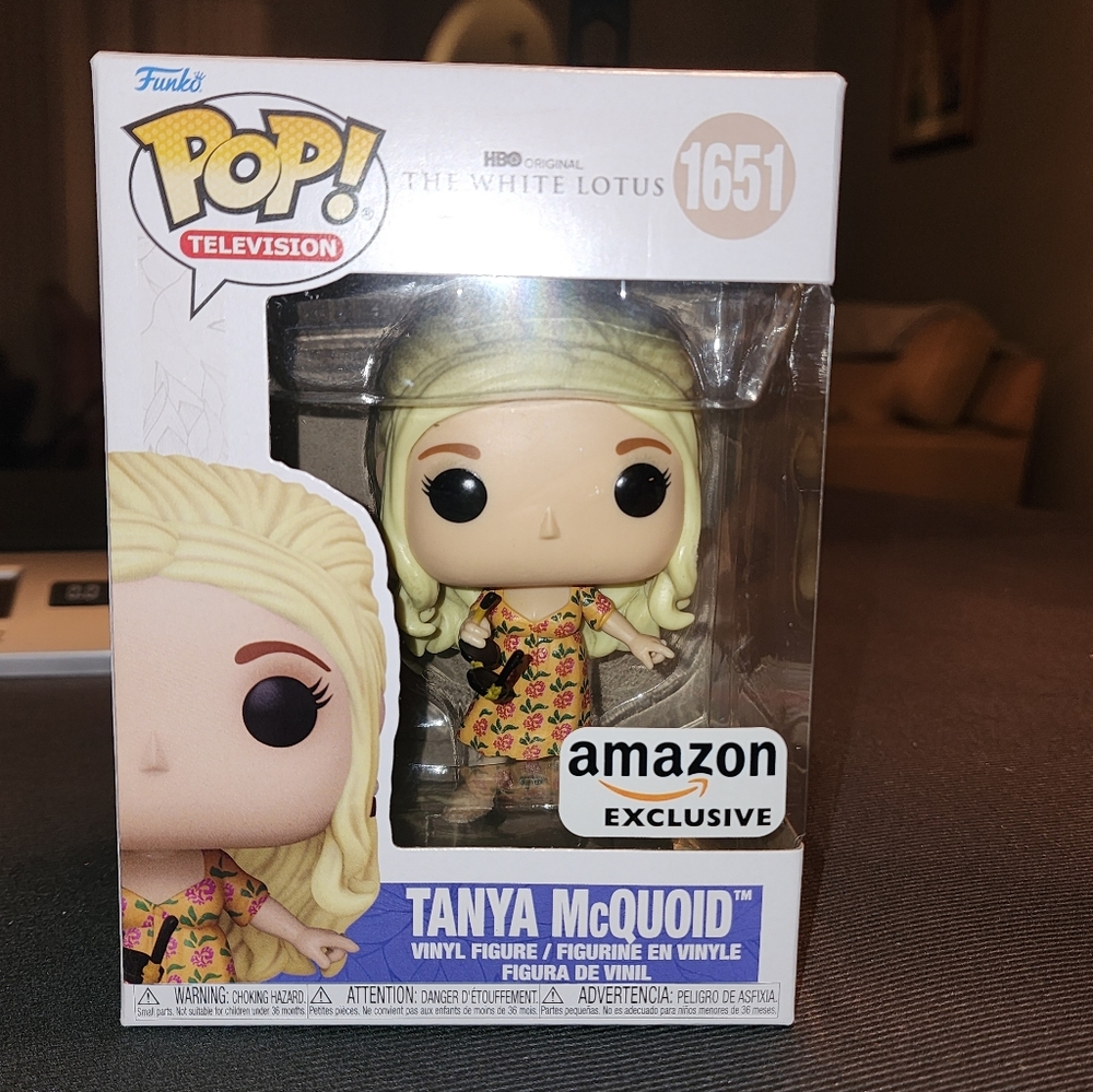 Funko Tanya McQuoid Figure with Blonde Hair Hokding Glasses #1651